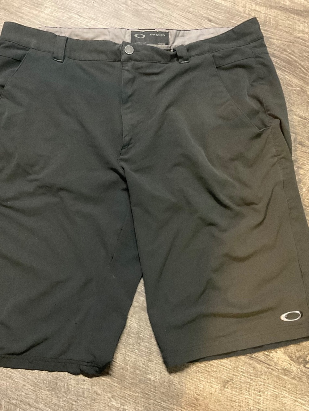 Oakley Mens Black Size 38w Shorts Casual Stretch Flexible Polyester Golf 96548
